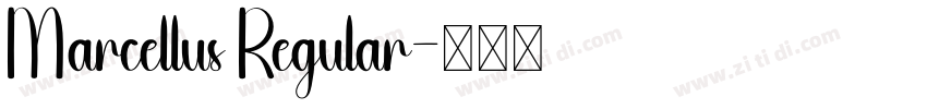 Marcellus Regular字体转换